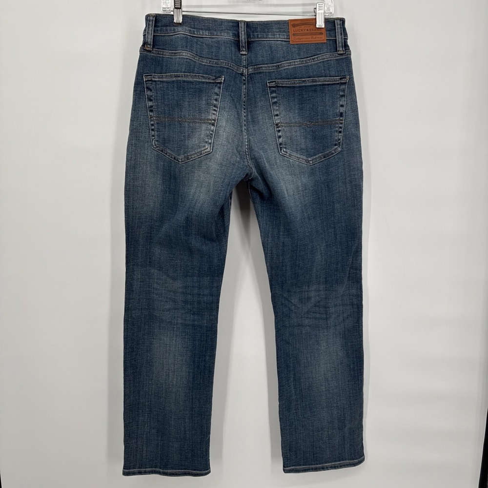 New Lucky Brand 363 Vintage Straight Jeans Mens 32x30 Blue Med Wash Denim Pants - Picture 1 of 16